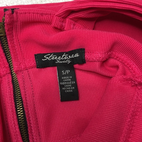 Double strapped pink bandage bodycon dress -small - Picture 7 of 9